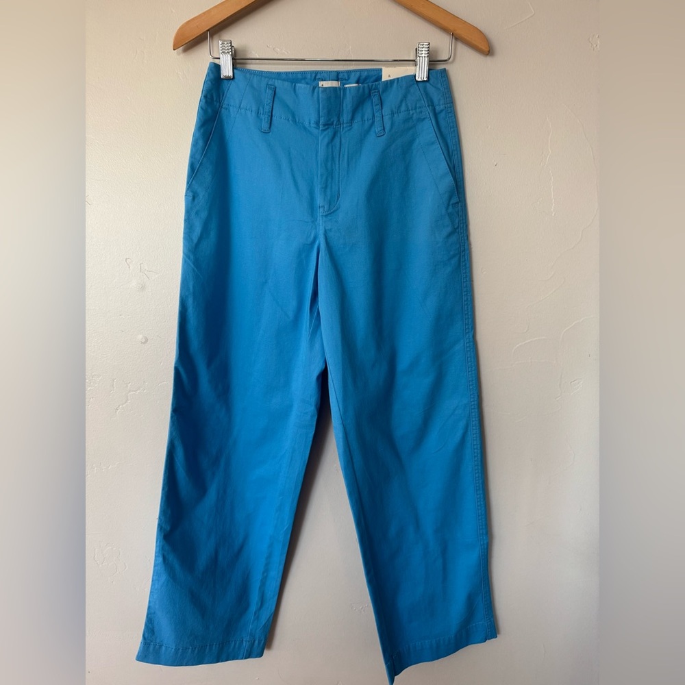 A New Day Womens High-Rise Blue Straight Chino Pants Size 2